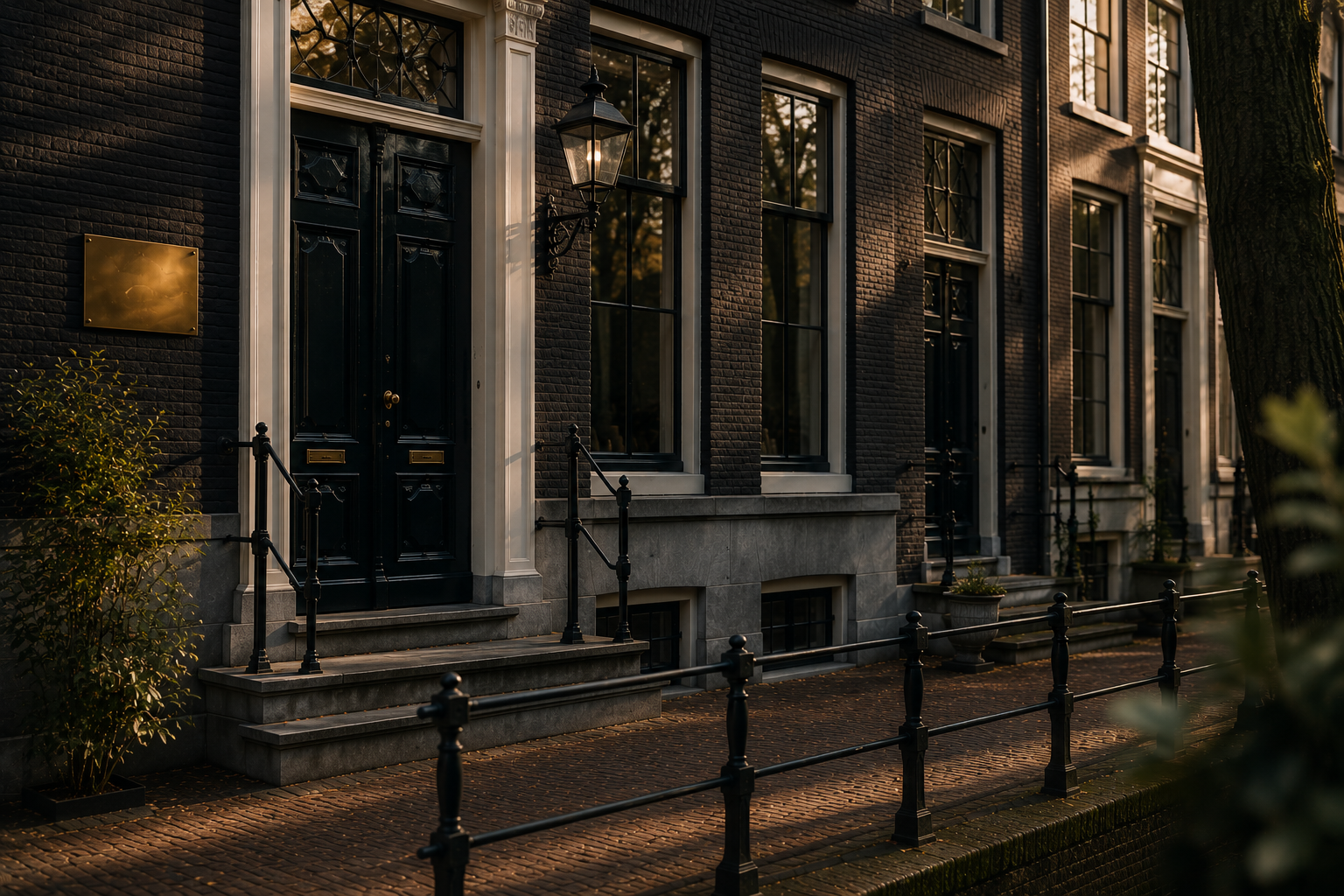 Historisch grachtenpand in Nederland